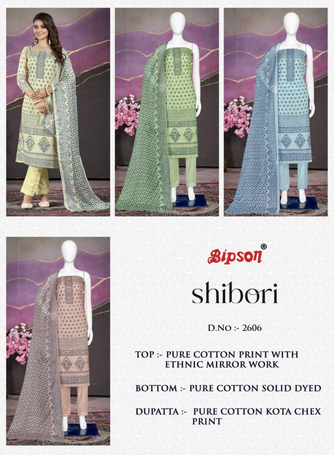 Shibori 2606 By Bipson Printed Cotton Dress Material Wholesalers In Delhi